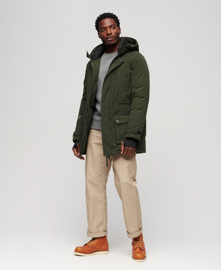 City Padded Parka Jacket- Olive Green - Chillis & More NZ