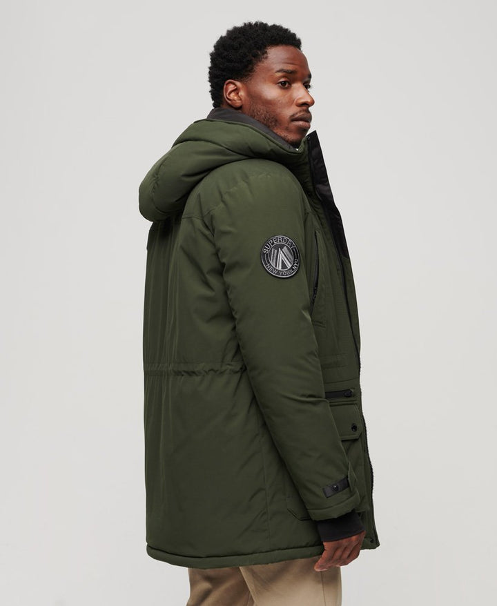 City Padded Parka Jacket- Olive Green - Chillis & More NZ