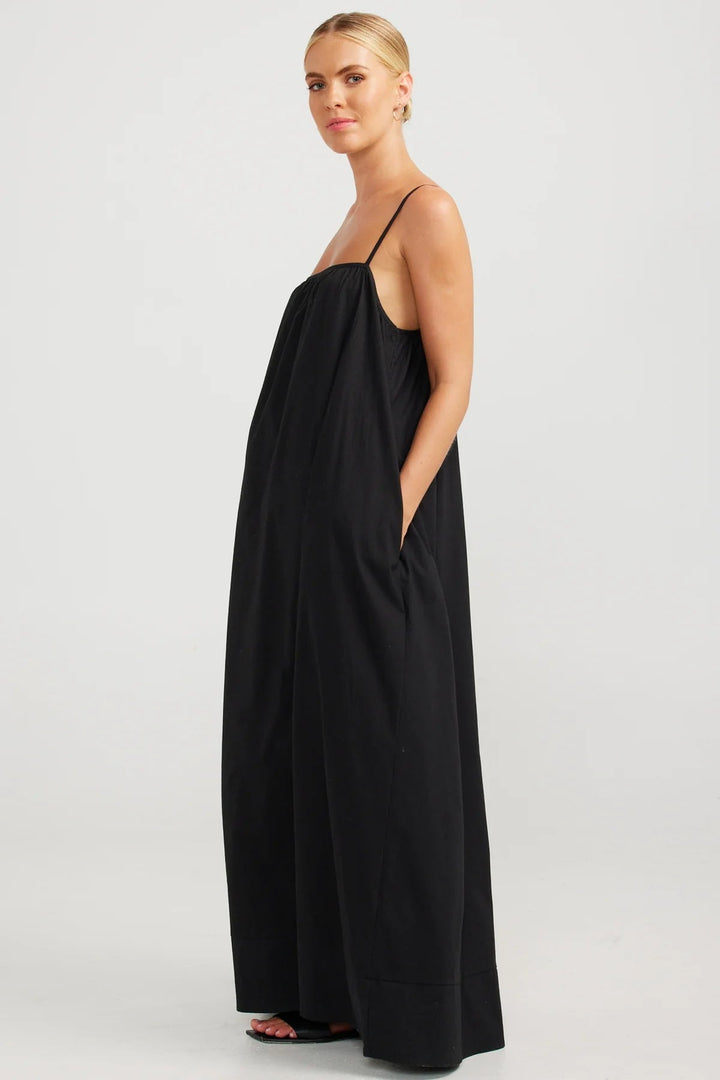 Clementine Maxi Dress - Black - Chillis & More NZ