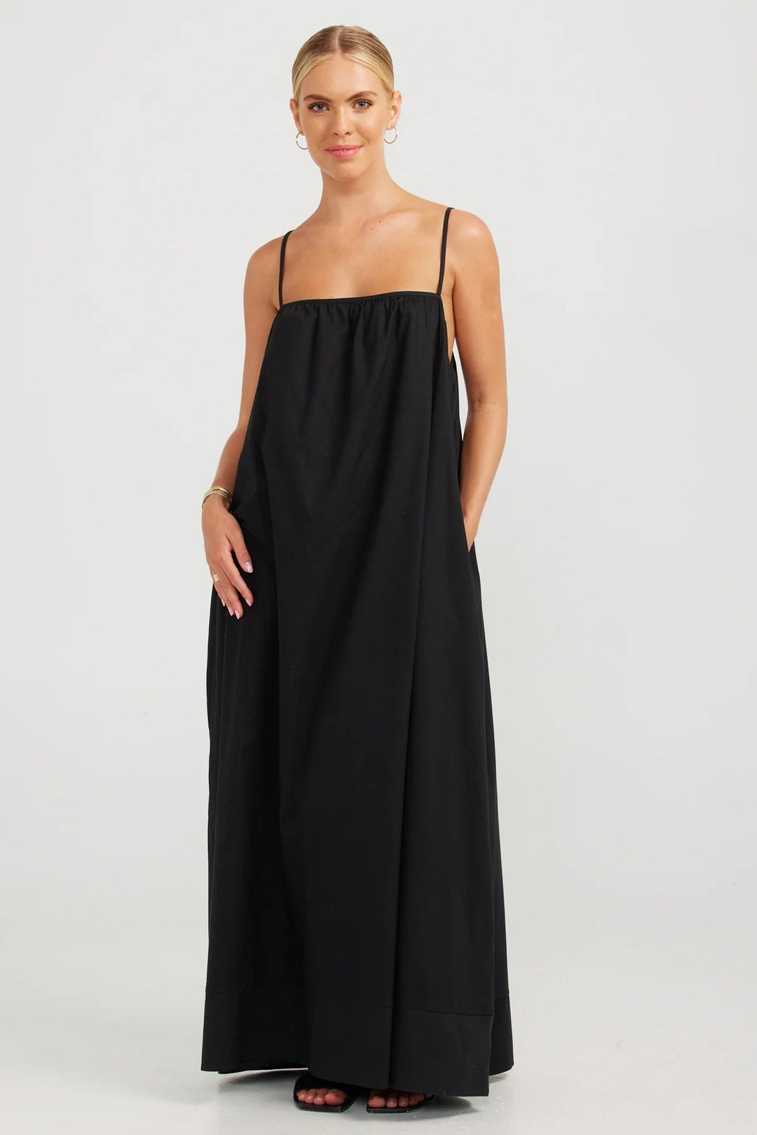 Clementine Maxi Dress - Black - Chillis & More NZ