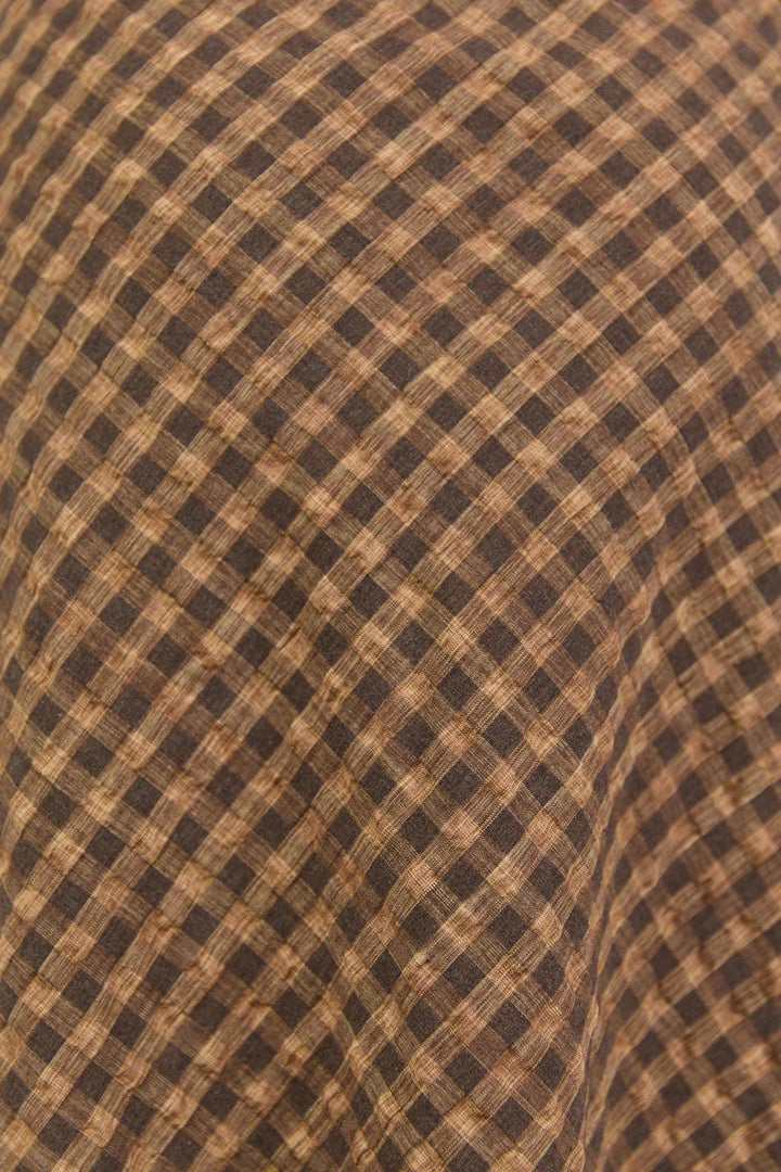 Companion Chocolate Caramel Check Bias Maxi Skirt - Chillis & More NZ