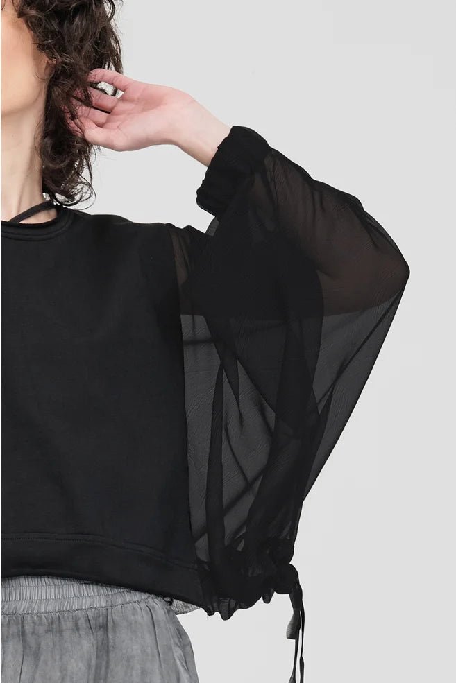 Contrast Uphold Sweat - Black - Chillis & More NZ