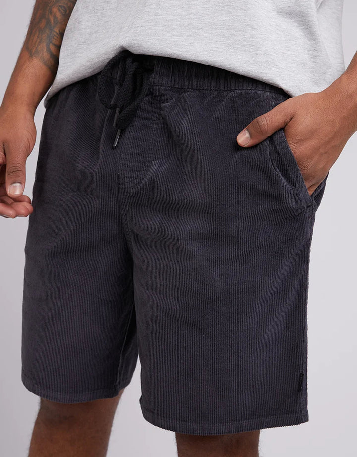 Cord Short - Washed Black - Chillis & More NZ