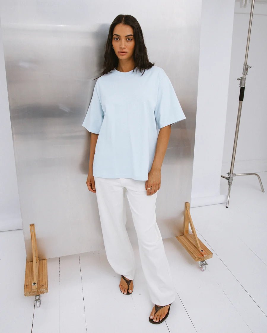 Core Oversized Tee - Light Blue - Chillis & More NZ