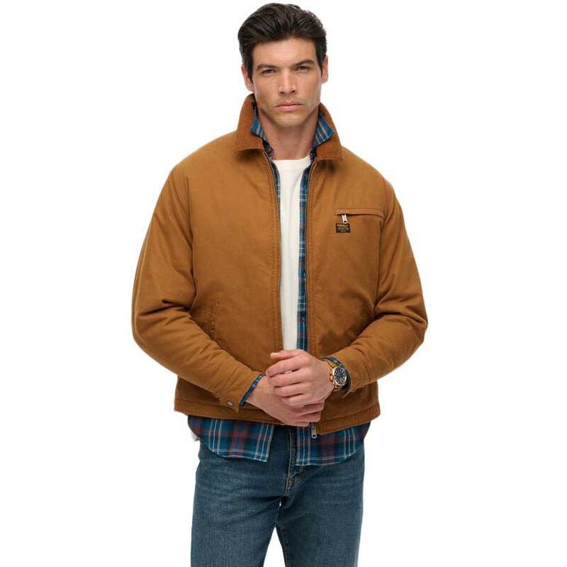 Cotton Canvas Ranch Jacket - Denim Co Tobacco Brown - Chillis & More NZ