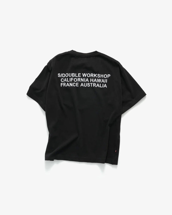 Country Text Heavy WT T-Shirt - Overdye Black - Chillis & More NZ
