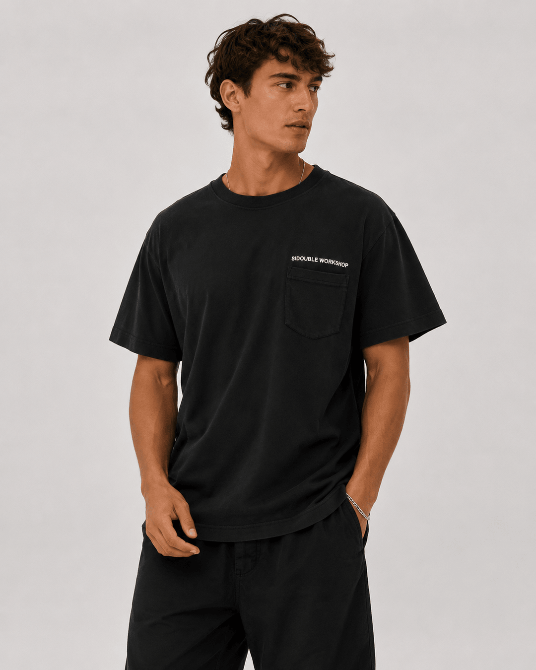 Country Text Heavy WT T-Shirt - Overdye Black - Chillis & More NZ