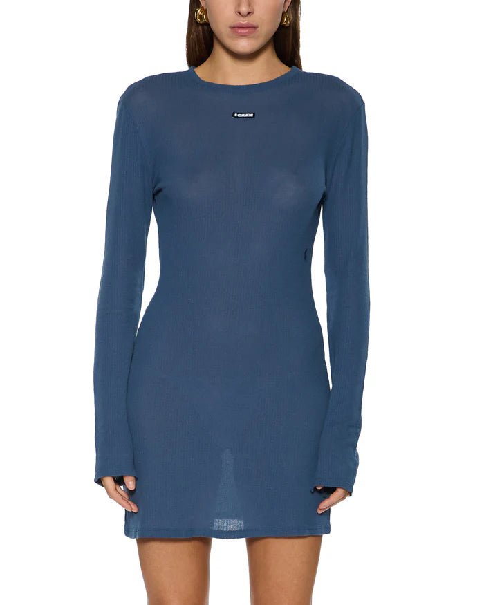 Crawford LS Dress - Ink Blue - Chillis & More NZ