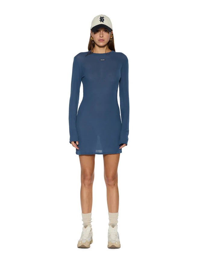 Crawford LS Dress - Ink Blue - Chillis & More NZ