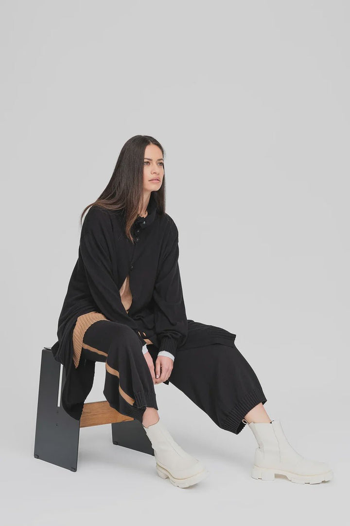 Cropt Contentment Pant - Black/Toffee - Chillis & More NZ