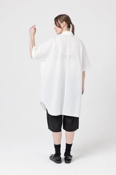 Curve Shirt Jacket - White - Chillis & More NZ