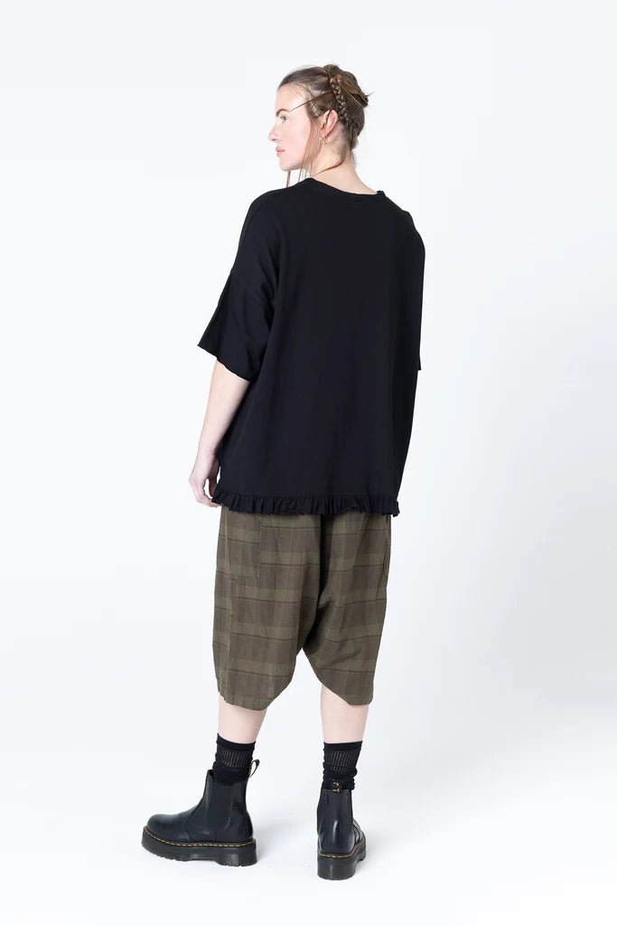 Dance Tee - Black Seersucker - Chillis & More NZ
