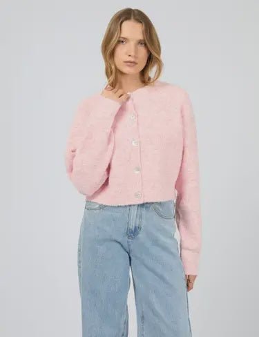 Darby Knit Cardigan - Pink - Chillis & More NZ