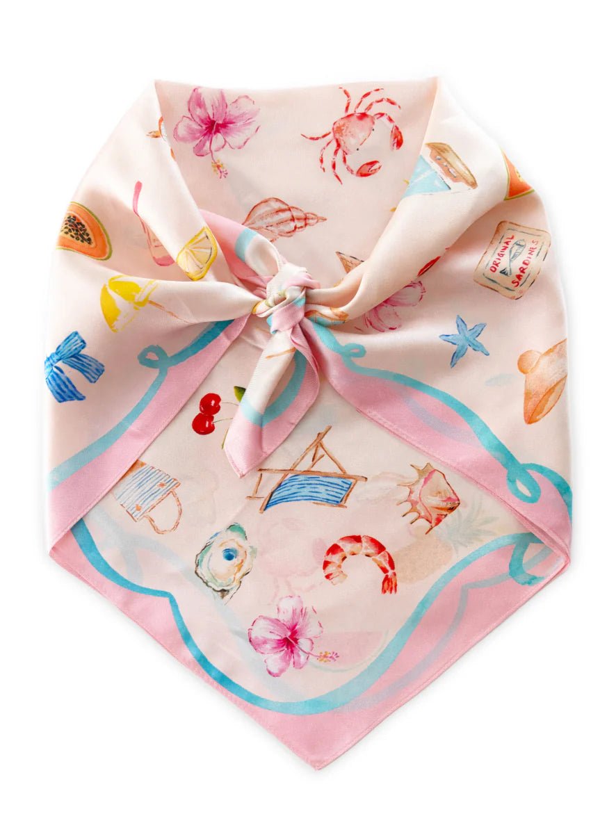 Dark Hampton - The DH x Cass Deller Little Cove Silk Petite Scarf - Chillis & More NZ