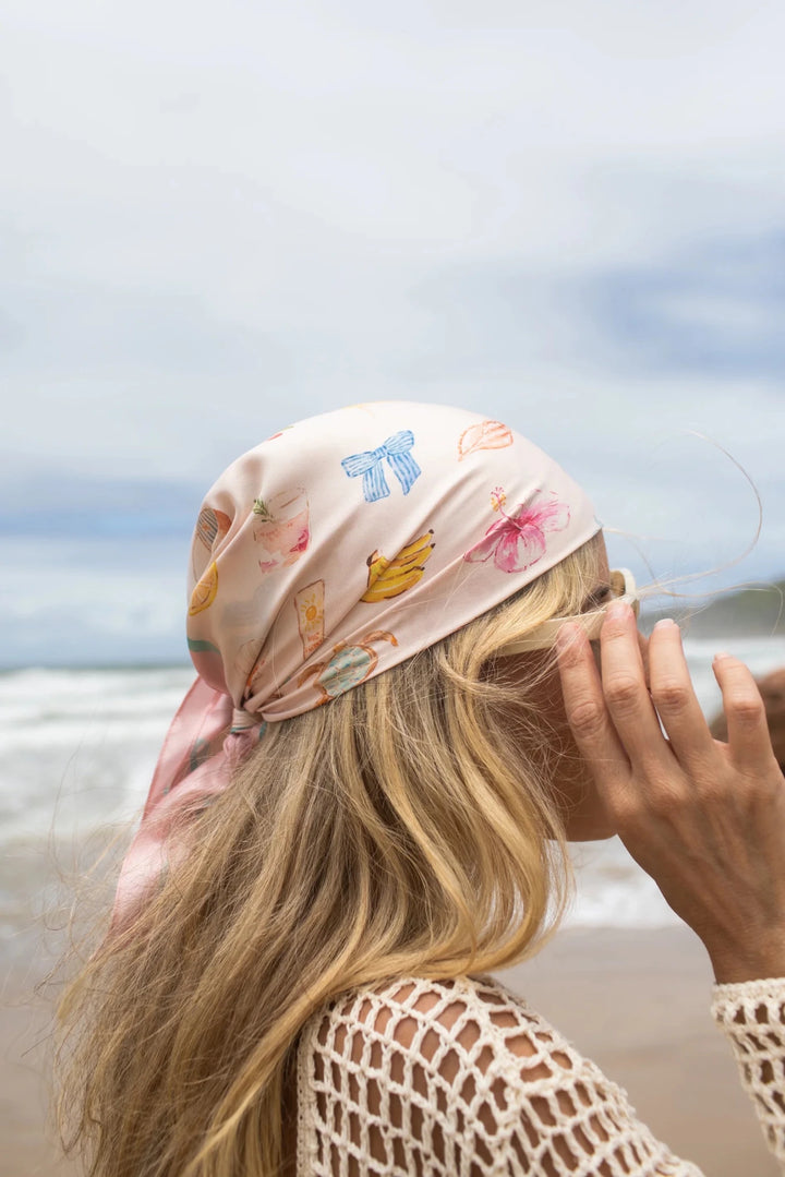 Dark Hampton - The DH x Cass Deller Little Cove Silk Petite Scarf - Chillis & More NZ