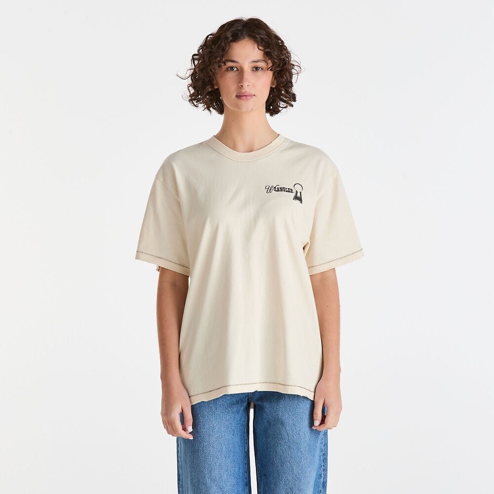 Dark Minds Slouch Tee - Soft Ecru - Chillis & More NZ