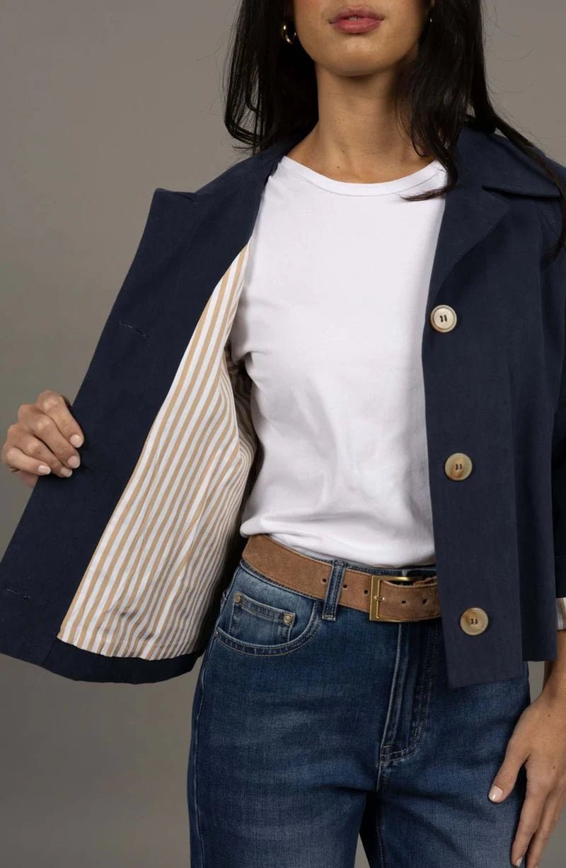 Dash Coat - Navy - Chillis & More NZ