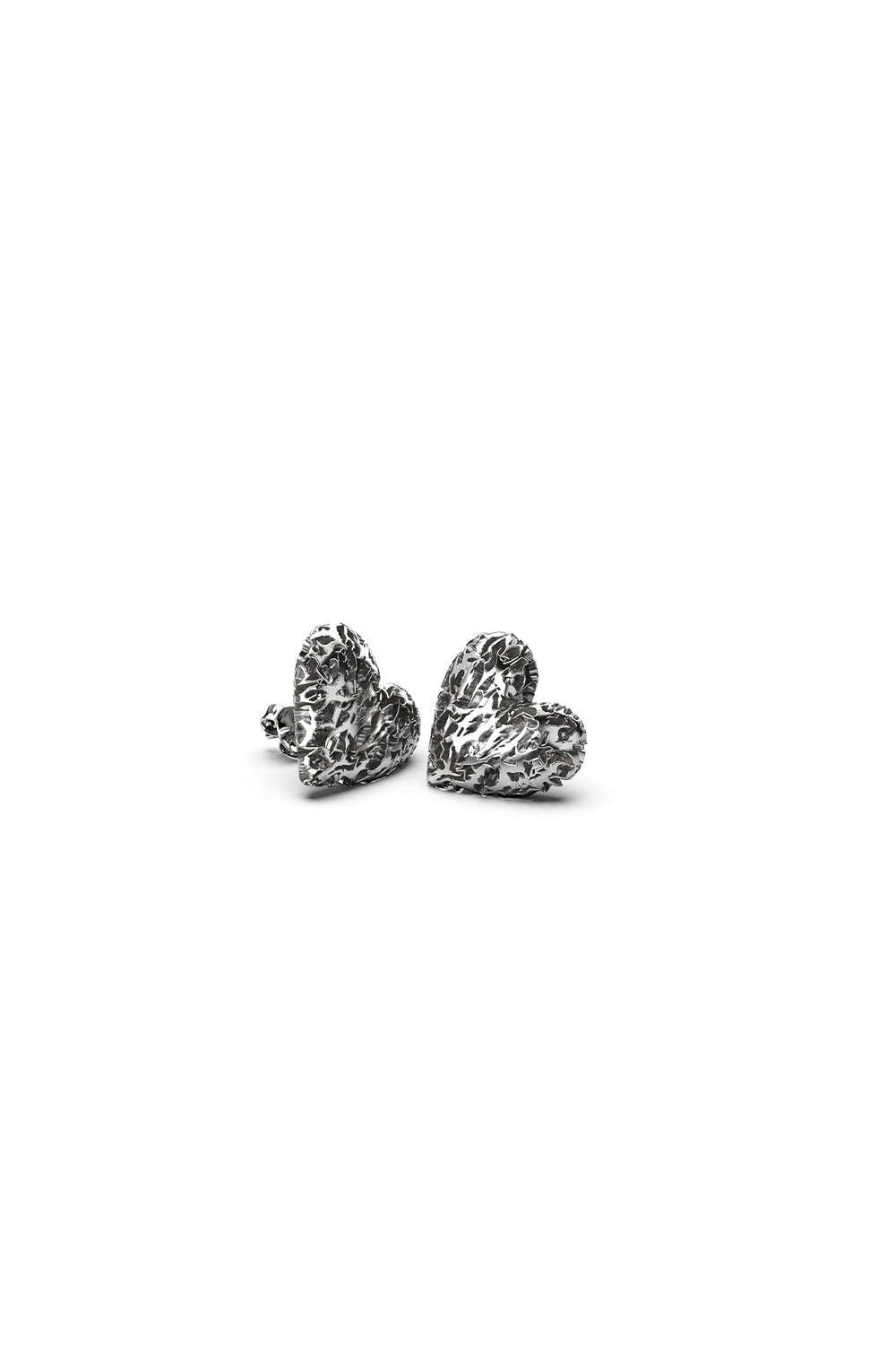 Death Metal Hearts Earrings - Chillis & More NZ