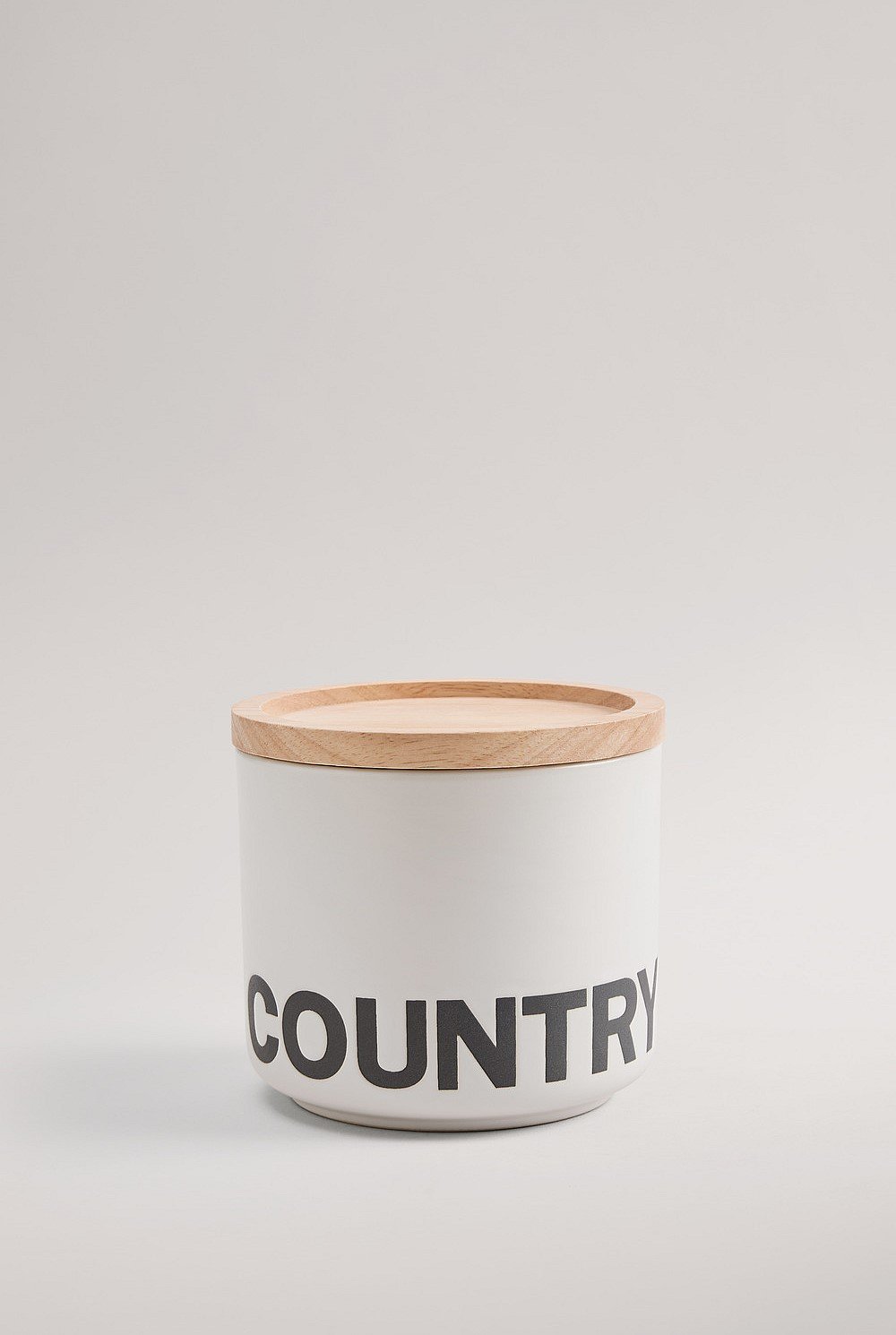 Demm Stoneware Small Canister - Snow - Chillis & More NZ