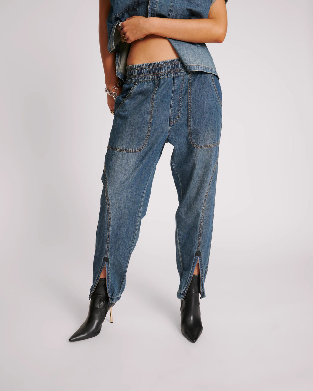 Denim Flight Pants - Used Blue - Chillis & More NZ