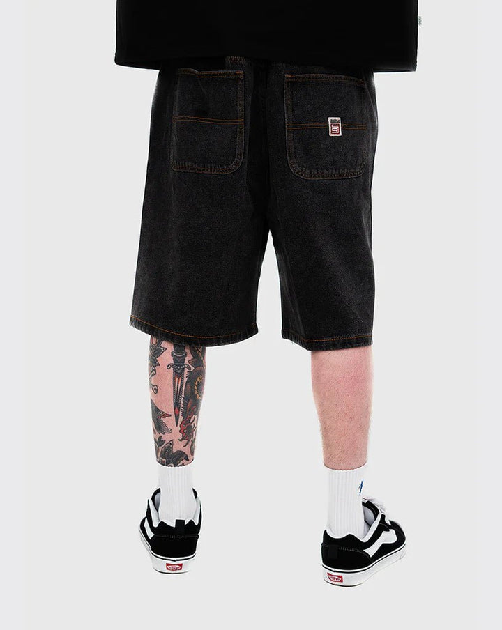 Denim Standard Short - Washed Black - Chillis & More NZ