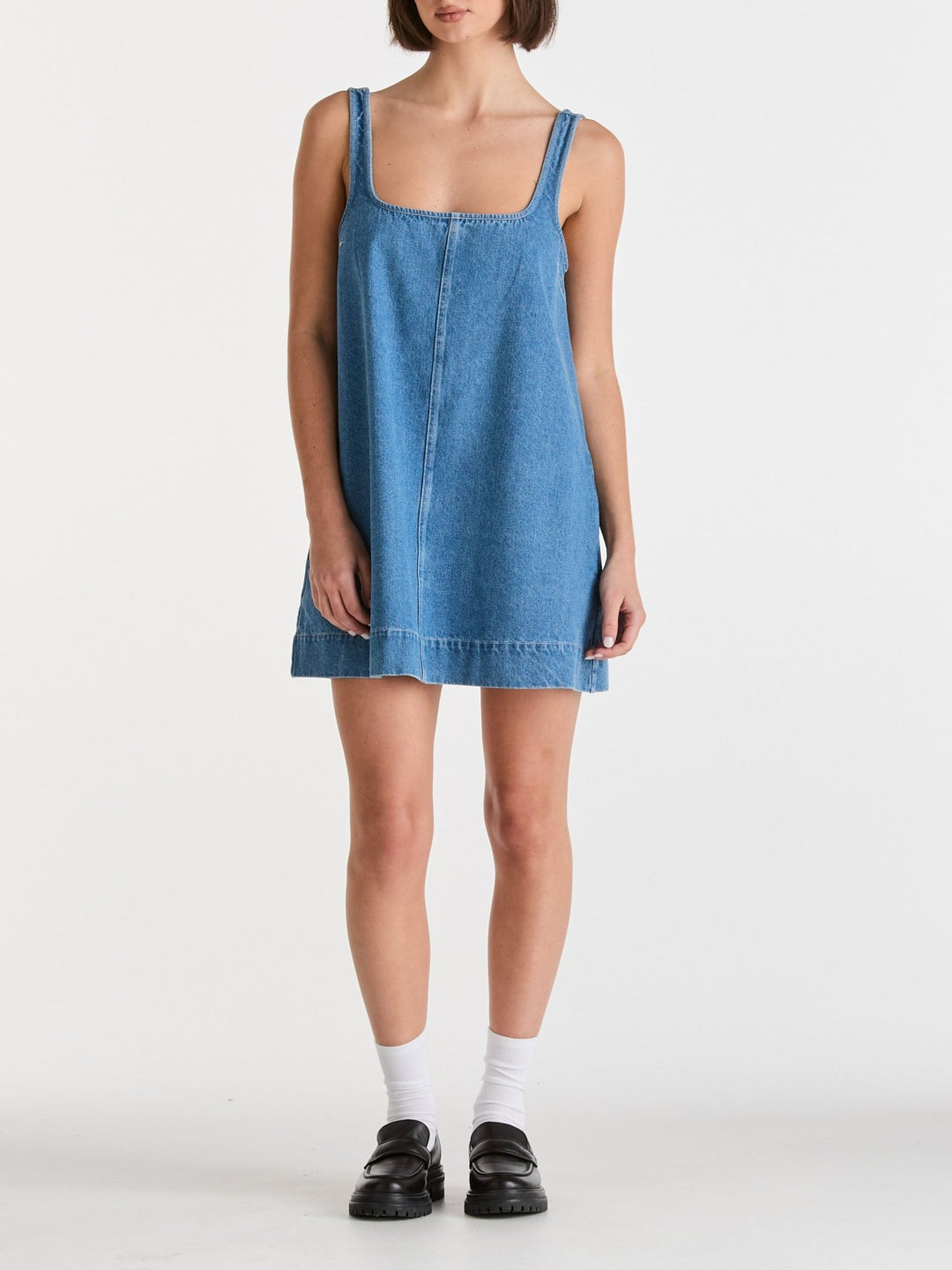 Denim Swing Dress - Admire Indigo - Chillis & More NZ