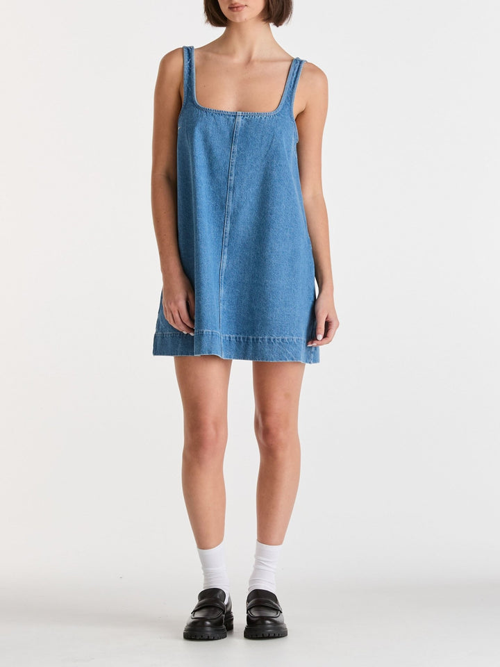 Denim Swing Dress - Admire Indigo - Chillis & More NZ