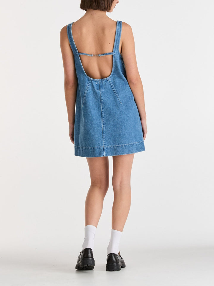 Denim Swing Dress - Admire Indigo - Chillis & More NZ