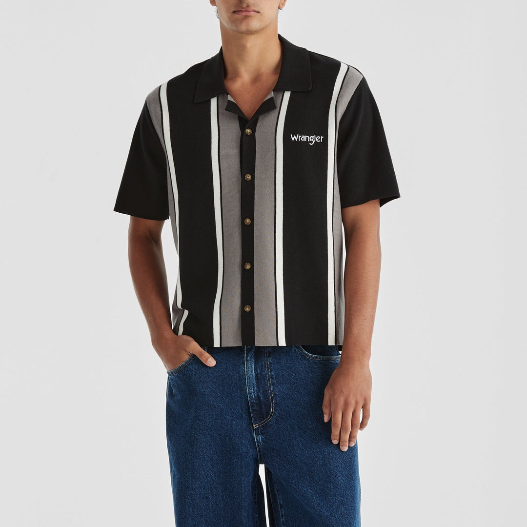 Dickie Stripe Shirt - Greyscale - Chillis & More NZ