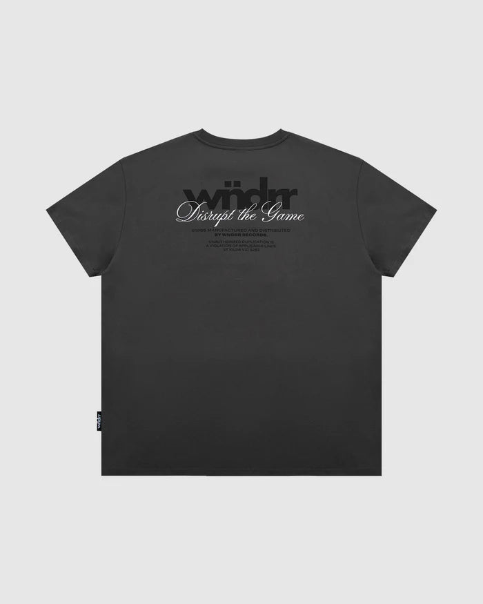 Disrupt Box Fit Tee - Faded Black - Chillis & More NZ