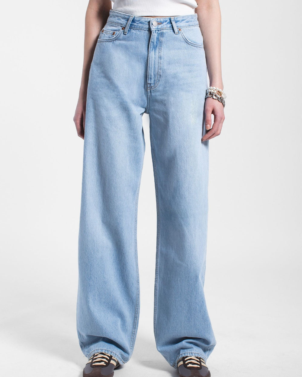 Donna High Relaxed Jeans - Stream Light Used - Chillis & More NZ