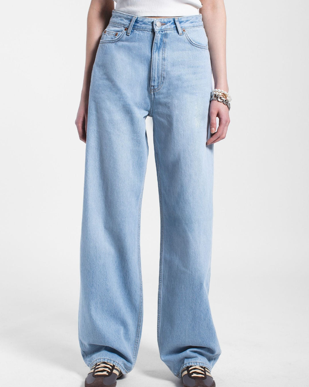 Donna High Relaxed Jeans - Stream Light Used - Chillis & More NZ