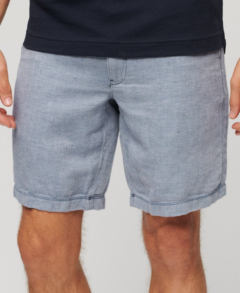 Drawstring Linen Short - Navy - Chillis & More NZ