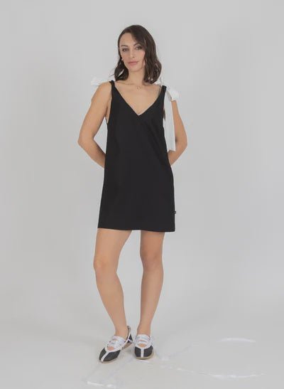 Duo Dress - Black/White - Chillis & More NZ