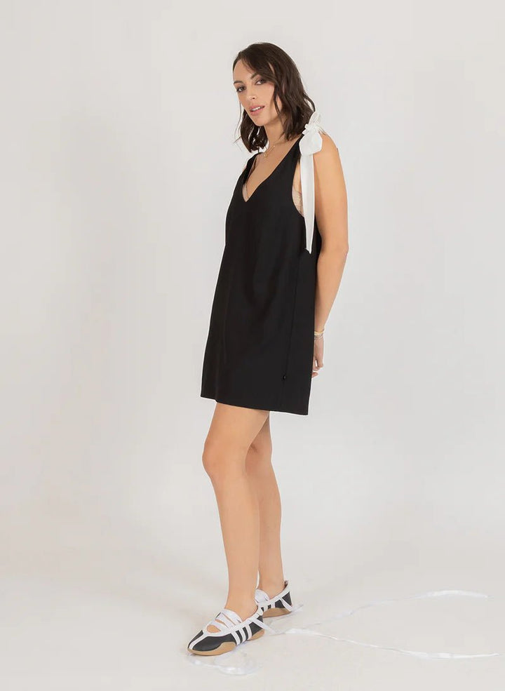 Duo Dress - Black/White - Chillis & More NZ