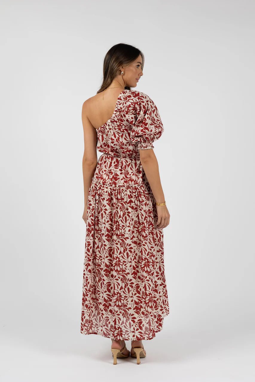 Eden One - Shoulder Dress - Brick - Chillis & More NZ