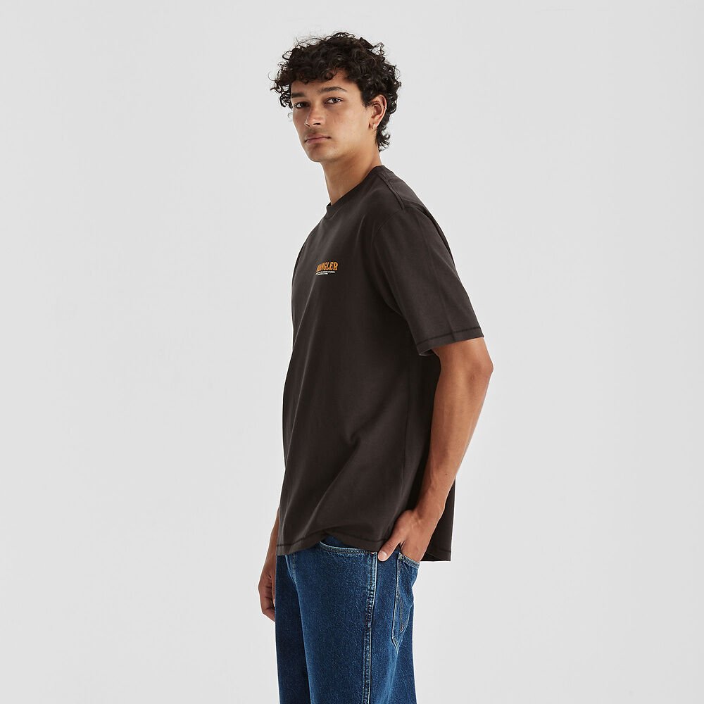 Editorial Slacker Tee - Worn Black - Chillis & More NZ