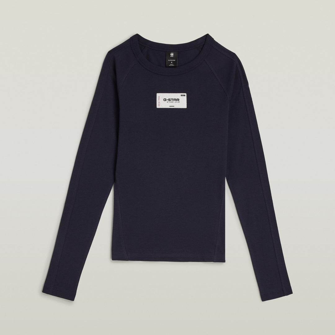 Embro Patch Slim R T L/S - Osaka Blue - Chillis & More NZ