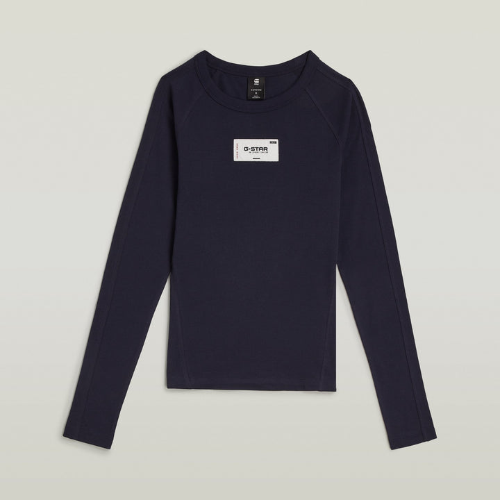 Embro Patch Slim R T L/S - Osaka Blue - Chillis & More NZ