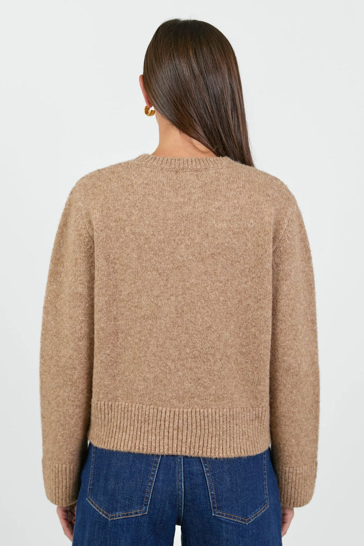 Enhance Biscuit LS Soft Knit Crewneck Jumper - Chillis & More NZ