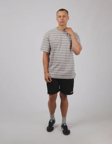 Essential Theory Stripe Tee - Grey - Chillis & More NZ