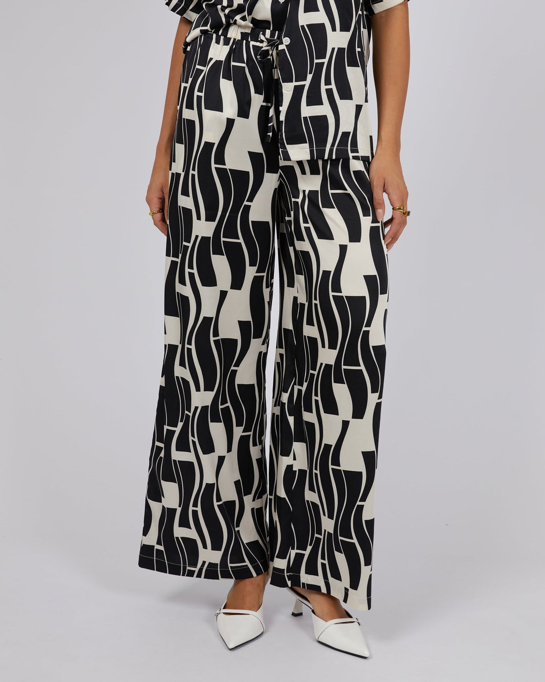 Estelle Pant - Black/White - Chillis & More NZ