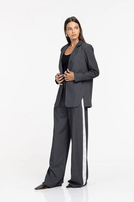 Eternity Pant - Grey Pinstripe - Chillis & More NZ