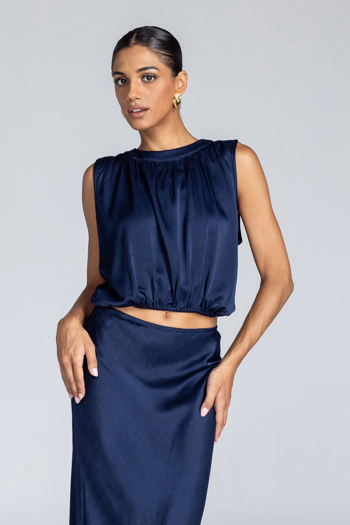 Exuberance Top - Navy - Chillis & More NZ