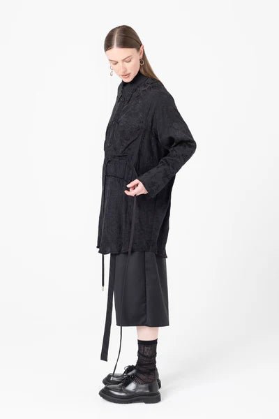 Facts Shirtdress - Black Jacquard - Chillis & More NZ