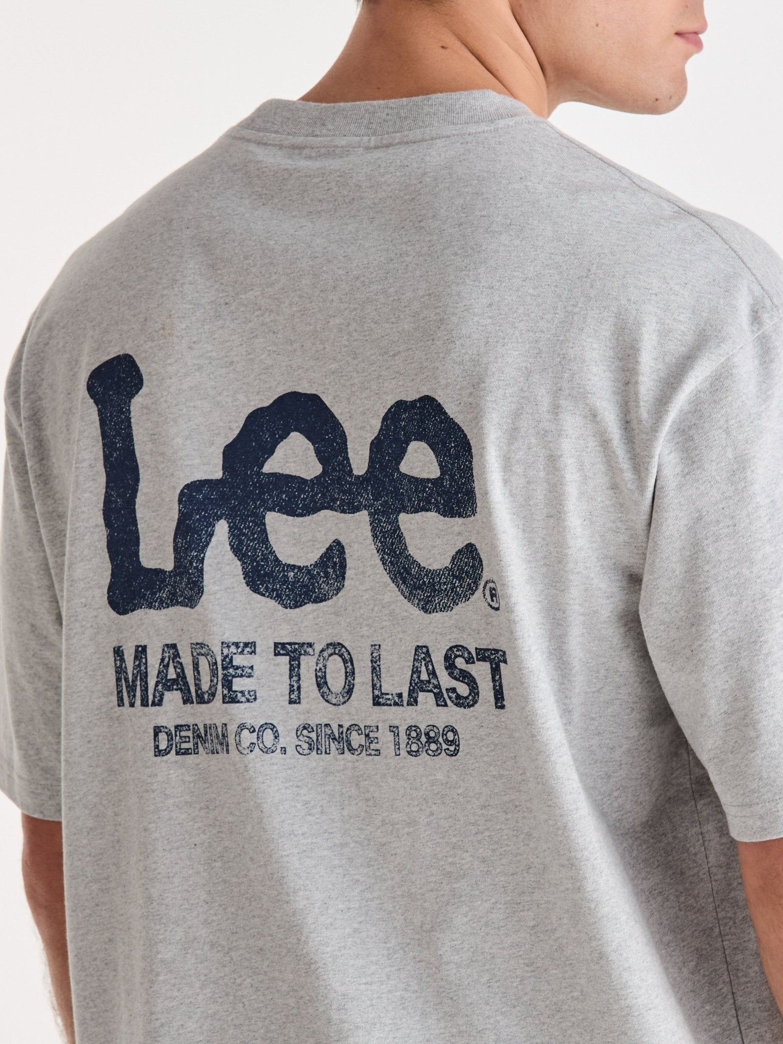 Fade Away Baggy Tee - Grey Marle - Chillis & More NZ
