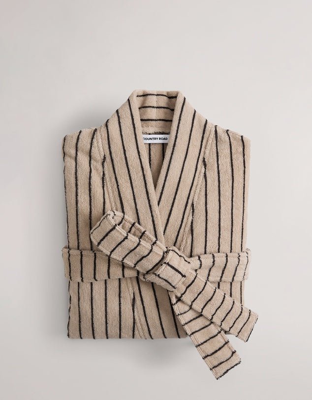 Farrah Australian Cotton Robe - Natural - Chillis & More NZ