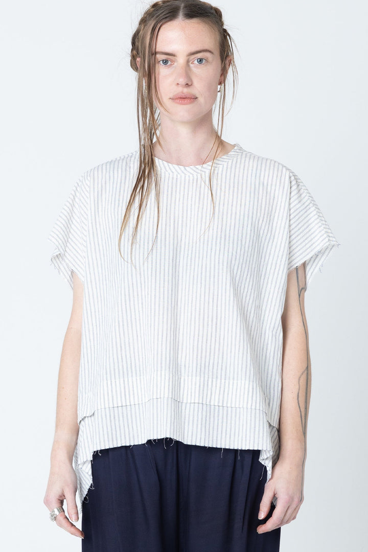 Fold Tank - Ivory Stripe - Chillis & More NZ