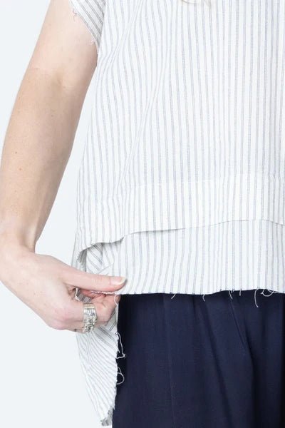 Fold Tank - Ivory Stripe - Chillis & More NZ