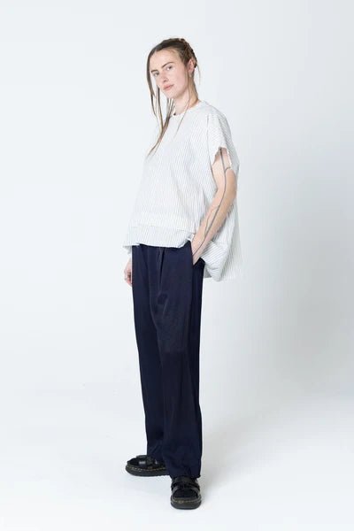 Fold Tank - Ivory Stripe - Chillis & More NZ